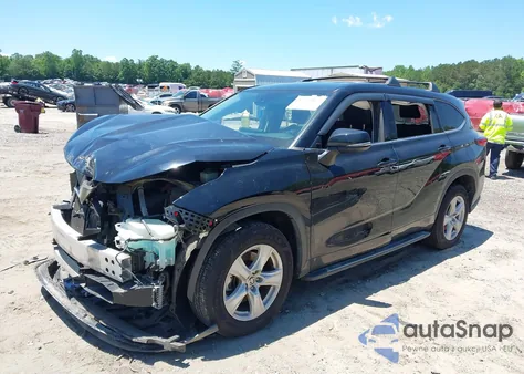 2021 Toyota Highlander Le from USA, damaged, VIN 5TDZZRAHXMS526743